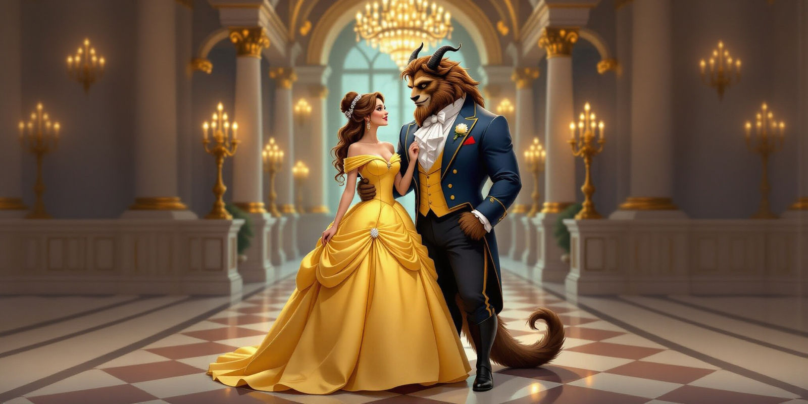Beauty and the Beast in Grand Ballroom