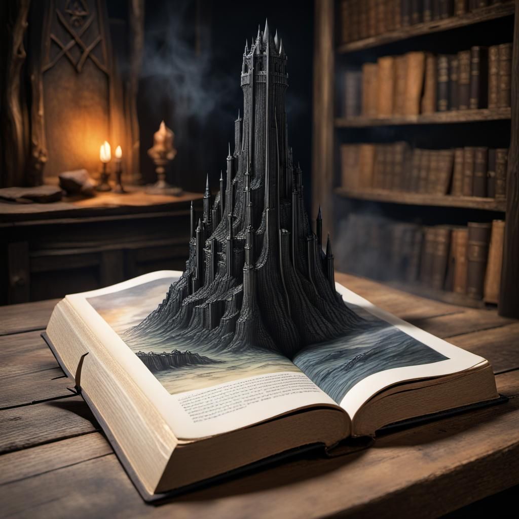Isengard Emerges: Fantasy Book Illustration