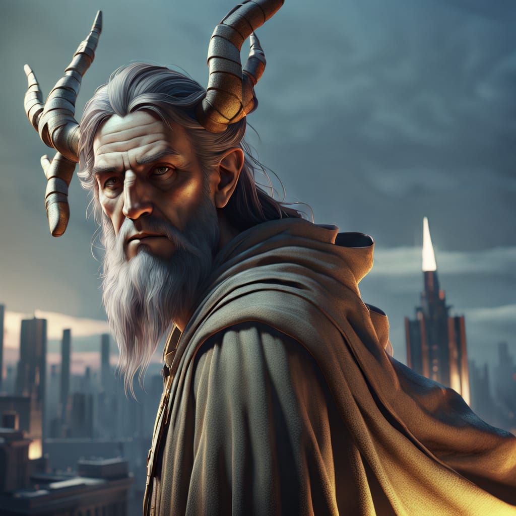 Ethereal Metropolis in Vibrant, Watercolor-Inspired Textures