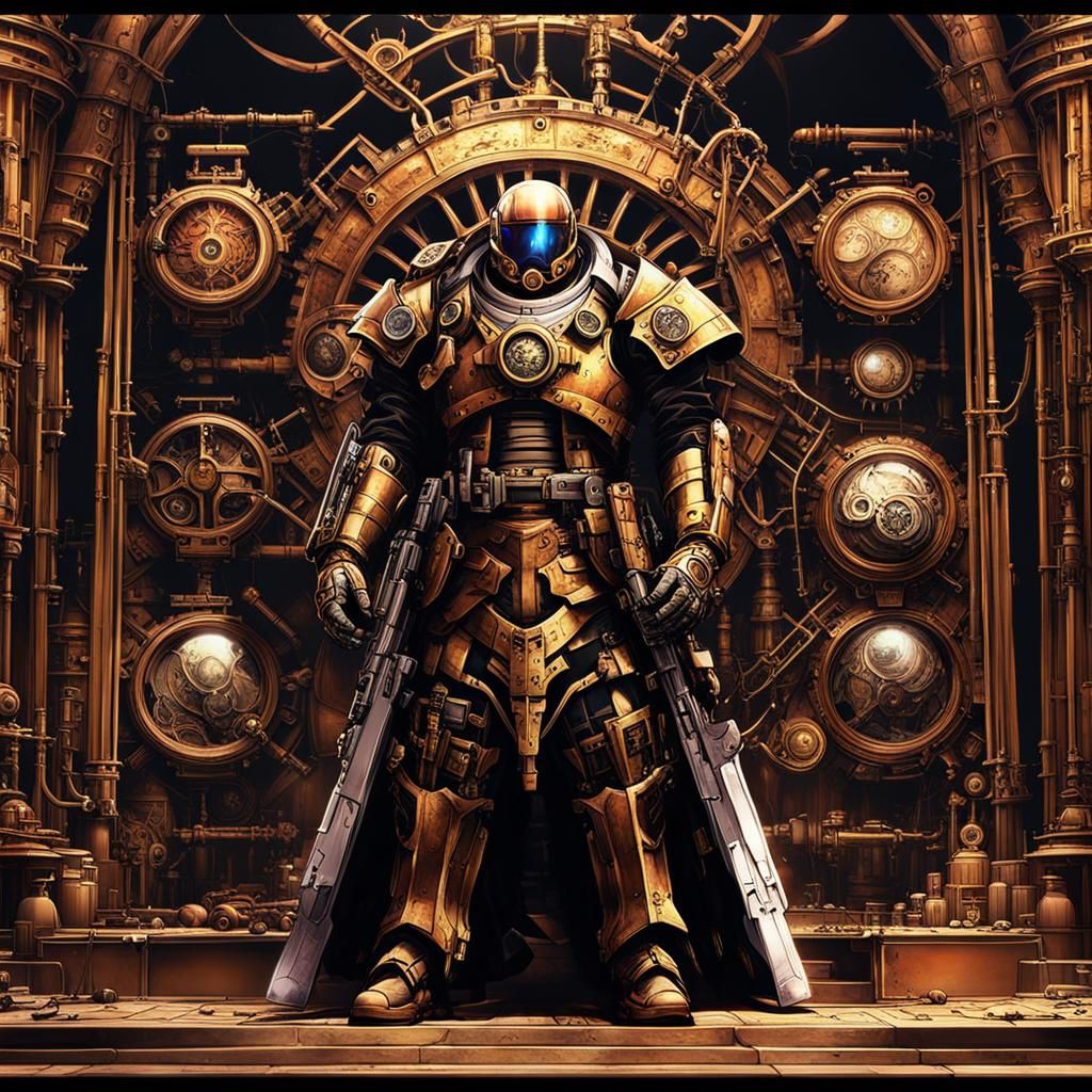 Mars Steampunk War: Epic Digital Matte Painting