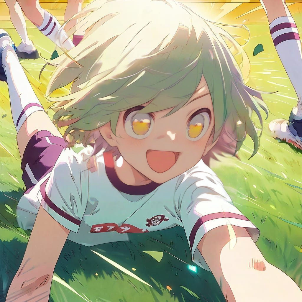 Gritty Girl Embracing Her Edgy Side in Vibrant Anime Style