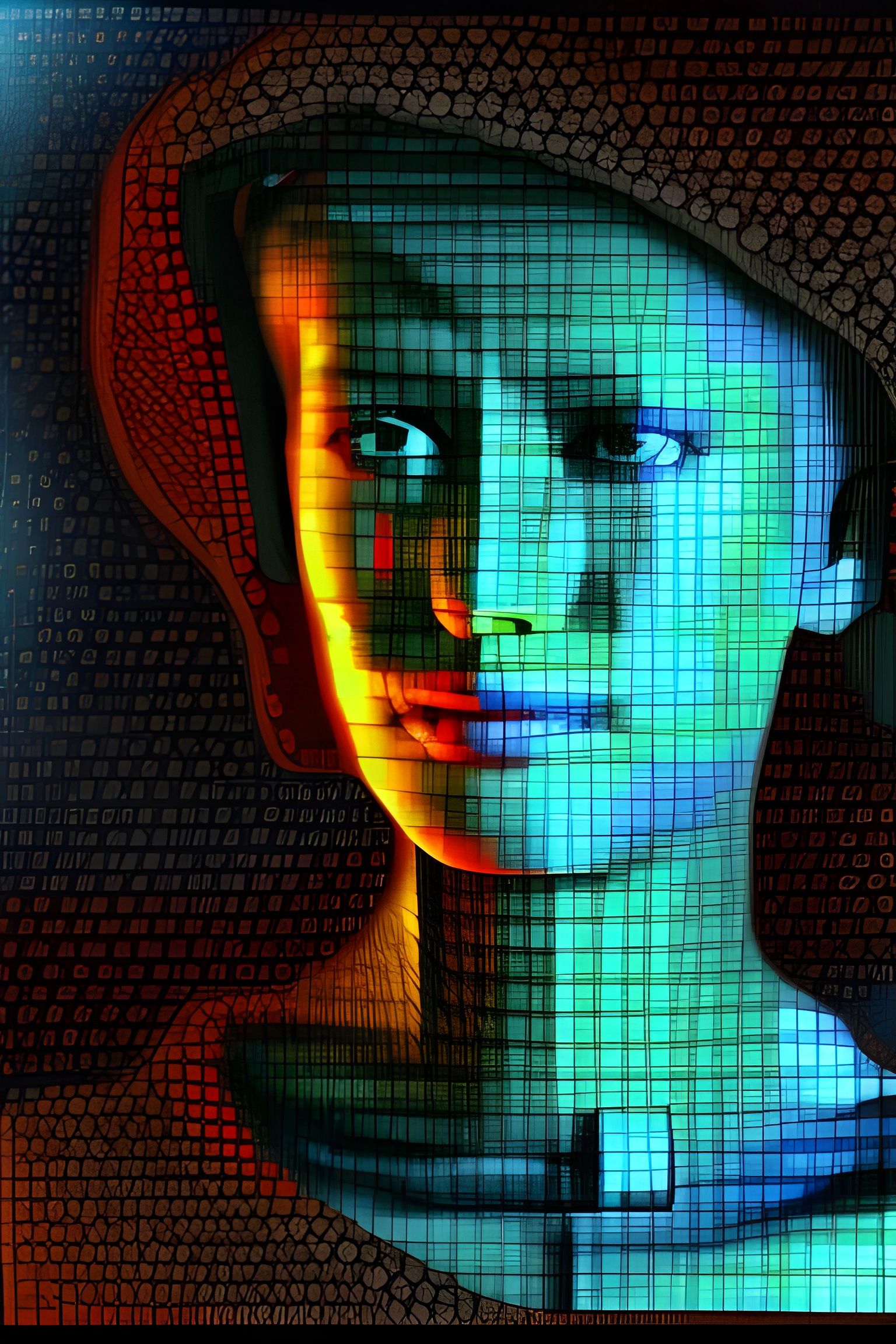 Abstract Neural Network Deep Dream Art