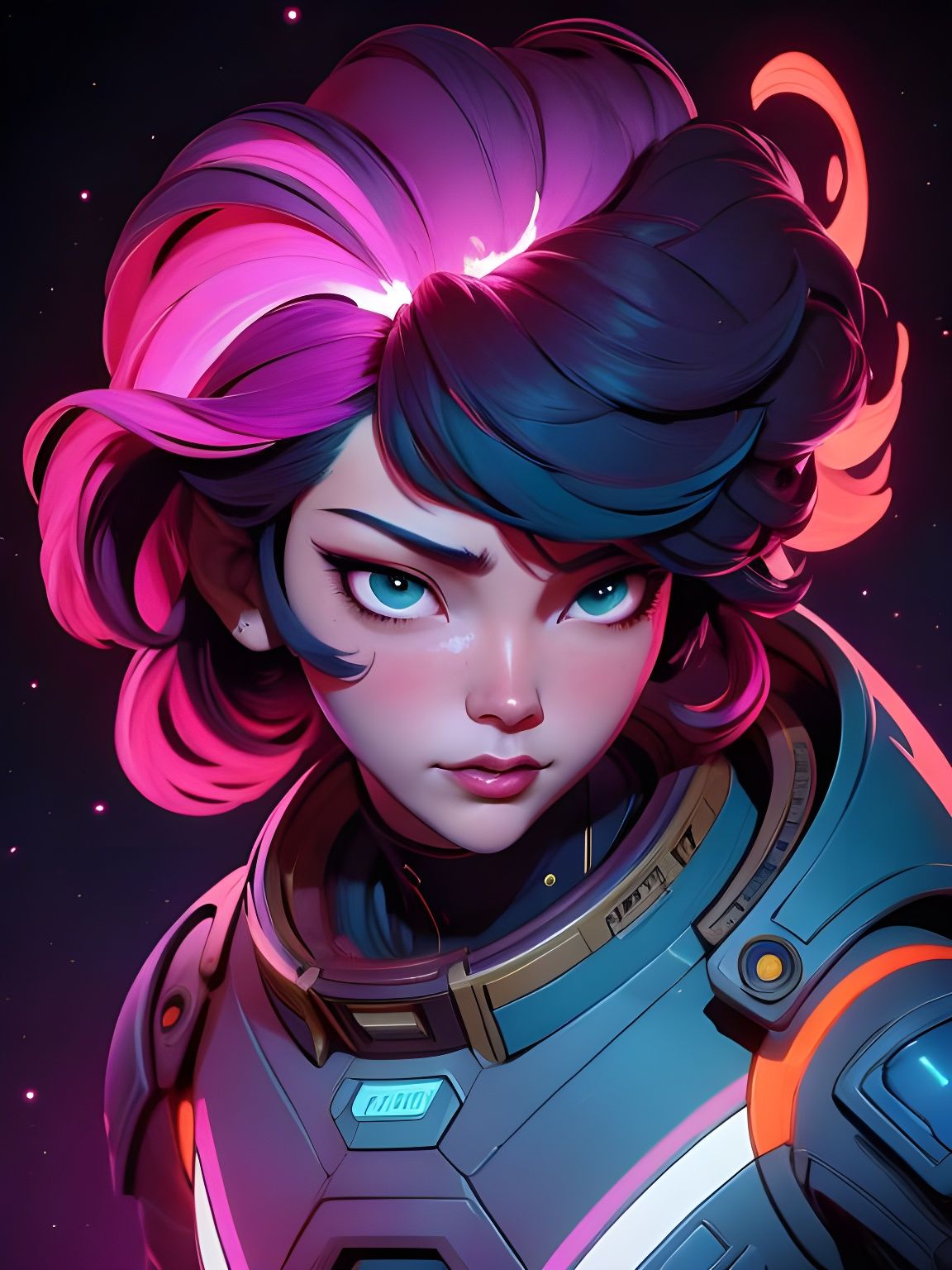 Astronaut Trapped in Space: A Digital Painting