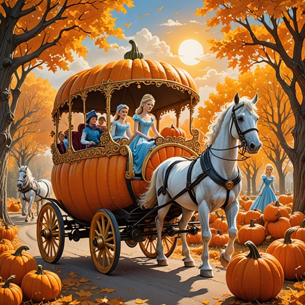 Cinderella's Solar Ride in Pumpkin Coach