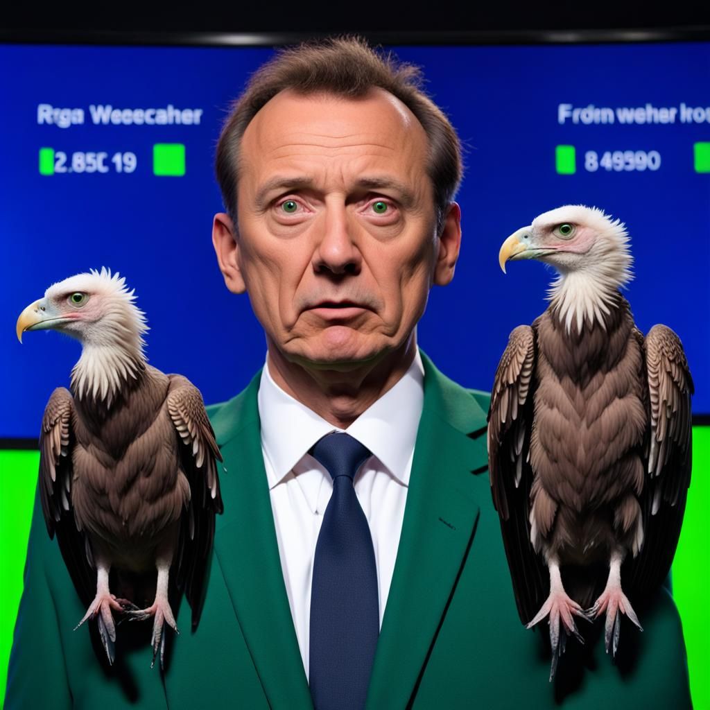 Dour Weatherman and Vultures Forecast