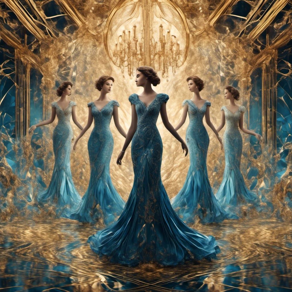 Art Deco Scrapbook Page with 1930s Glamour