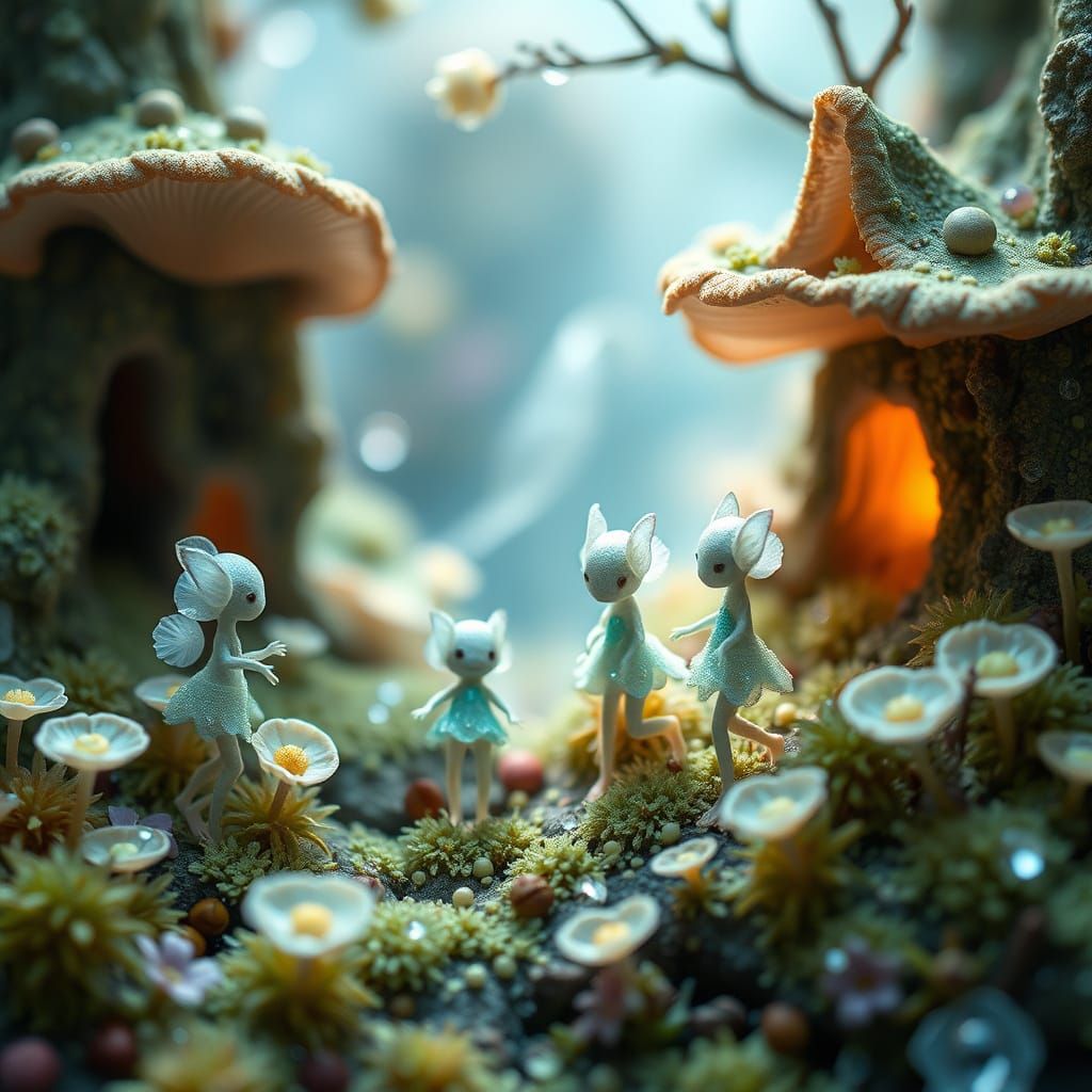 Vibrant Micro Village Celebrates Spring's Arrival