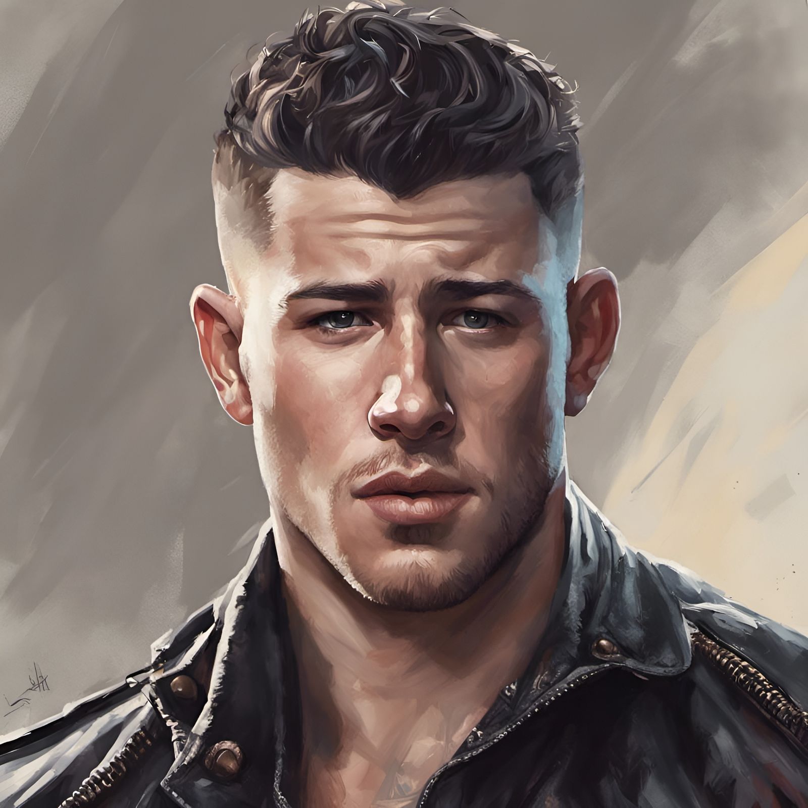 Hollywood Portrait in Digital Art Style