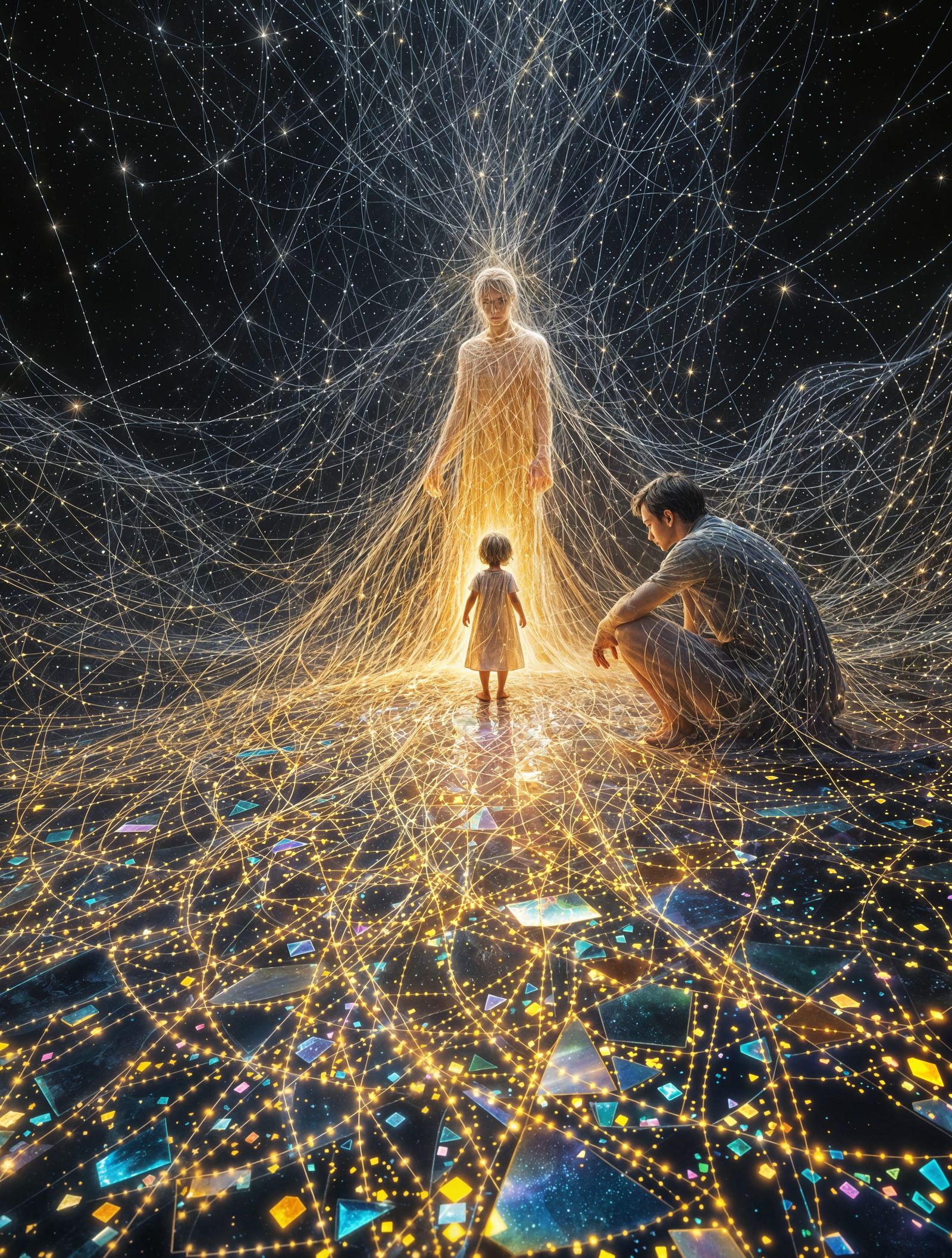 Celestial Dreams: A Mosaic Tapestry of Hope and Desperation