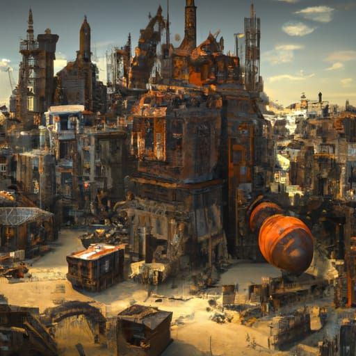 Sinister Surrealism: Hellish Ghost Town in Old West