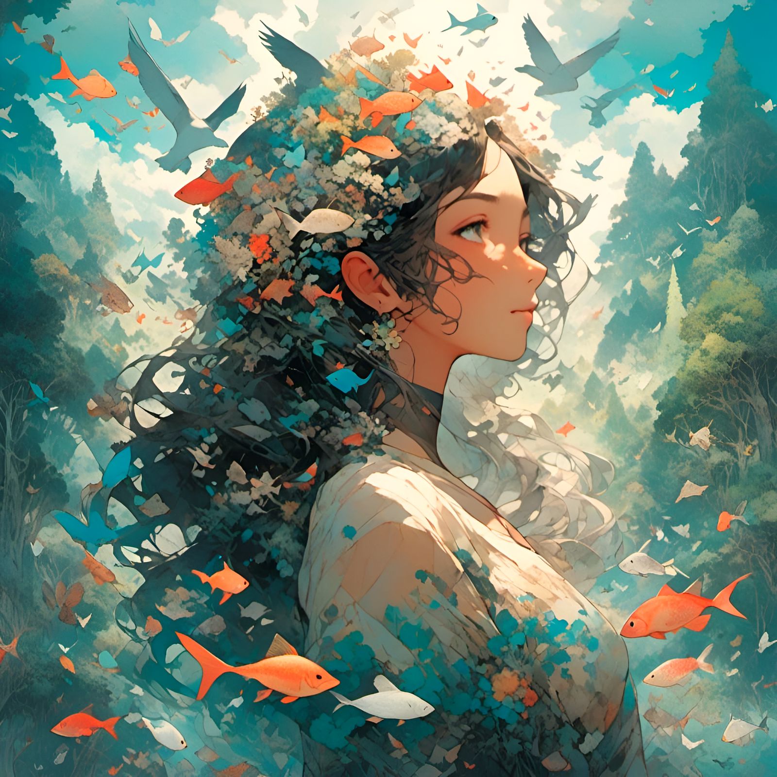 AI Generated Image Based on Endless Melody LoRA