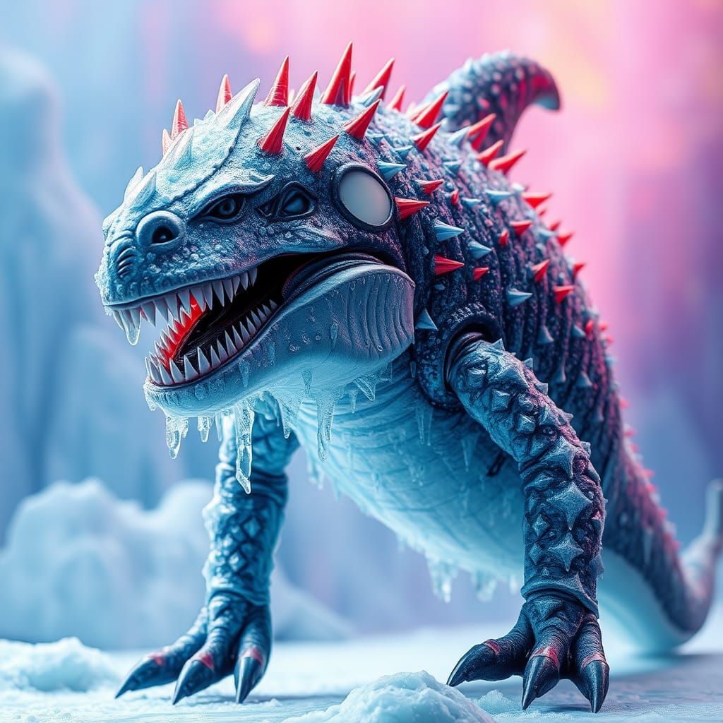 Icy Demon Orca Whale in Exo-Suit Concept Art