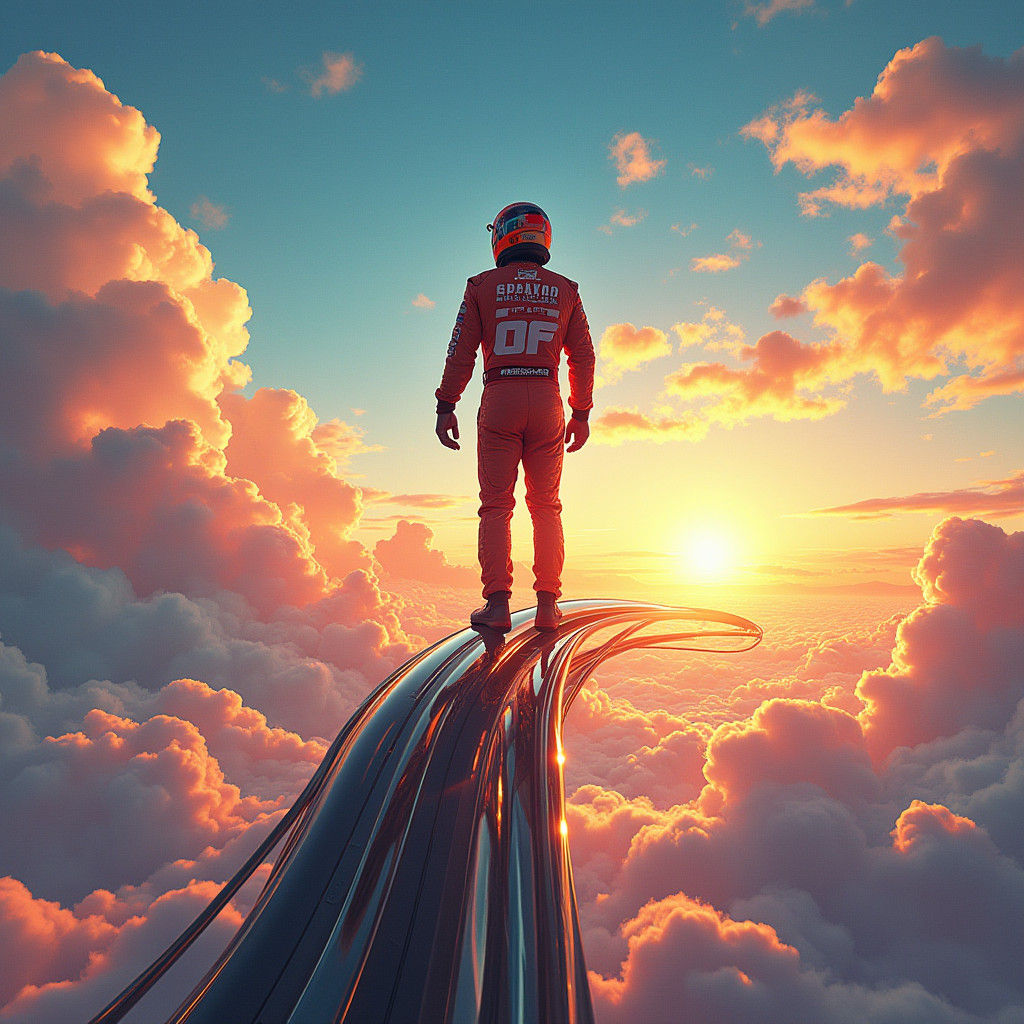 Joey Logano's Triumphant Victory in a Surreal Landscape