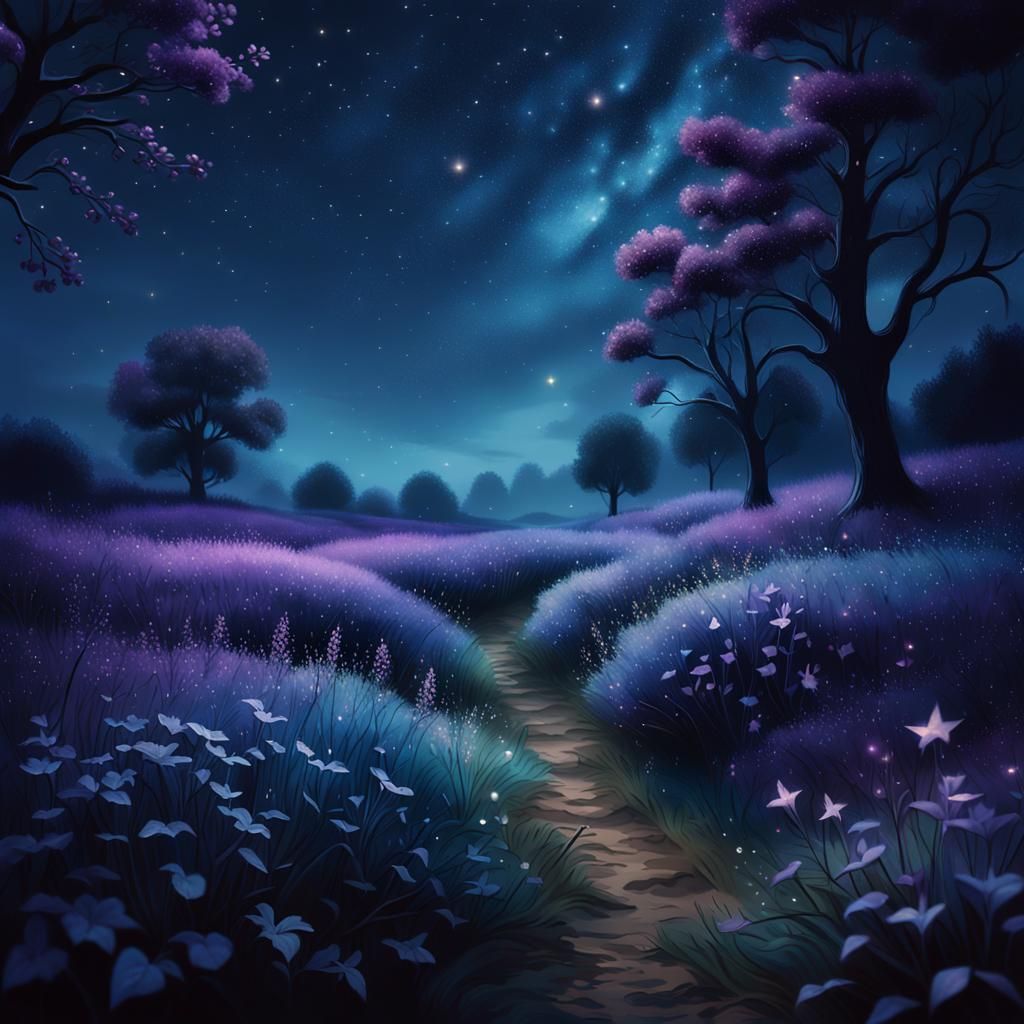 Nocturnal Impressionism: Hidden Beauty in Velvet Night