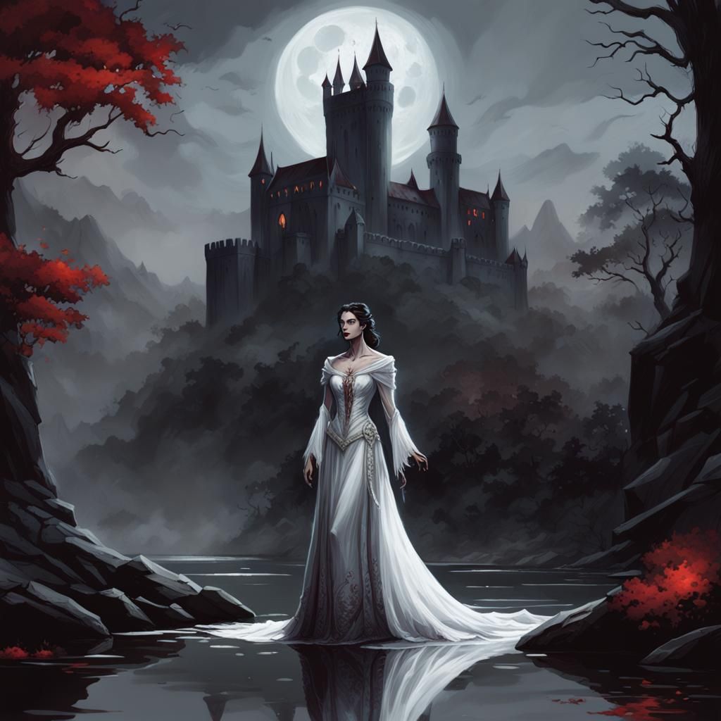 Gothic Vampire Bride in Castle Ravenloft