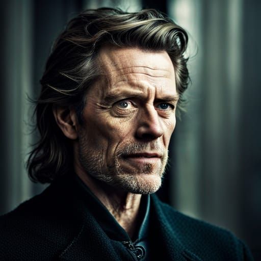 Medieval Rogue: Hyperrealistic Portrait of Laughing Man