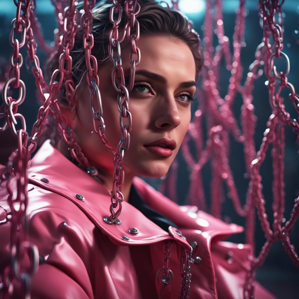 Hollywood Actress Portrait in Imaginative Style