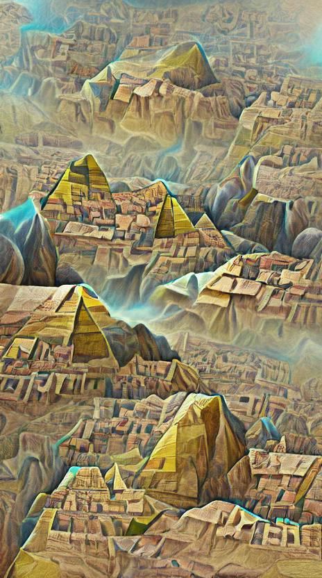 Machu Picchu, Giza, and Petra: Digital Illustration