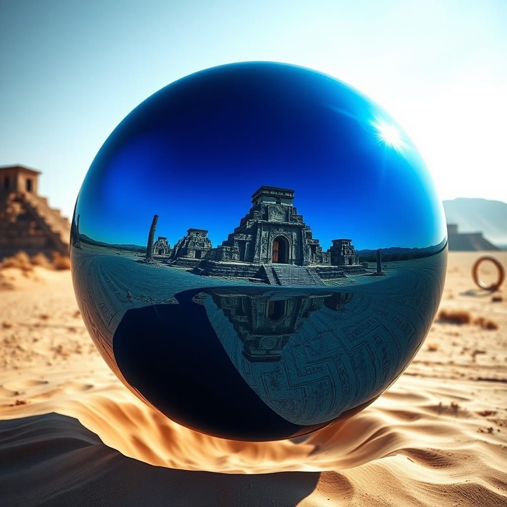 blue sphere reflections of yesterday