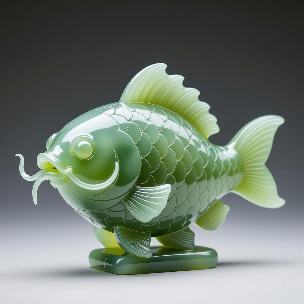 Ming Dynasty Jade Fish Figurine