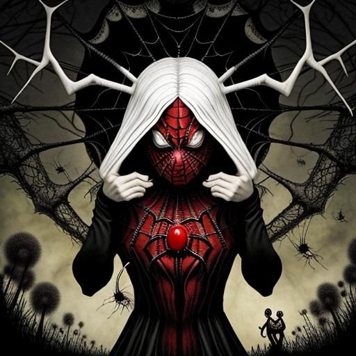 Pagan with Spiderweb Eyes, a Surreal Vision