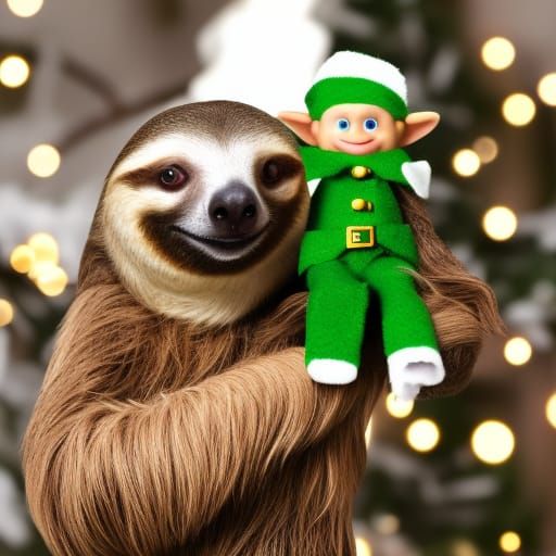 Buddy the Elf Meets a Sloth