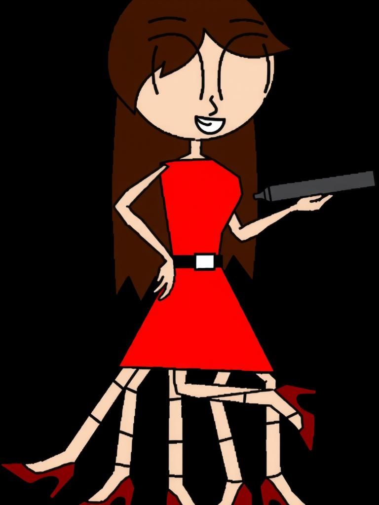 Anime-Style Orange-Haired Woman Tap Dancing