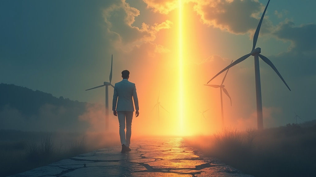 Hope and Progress: Radiant Light in a Modern Landscape