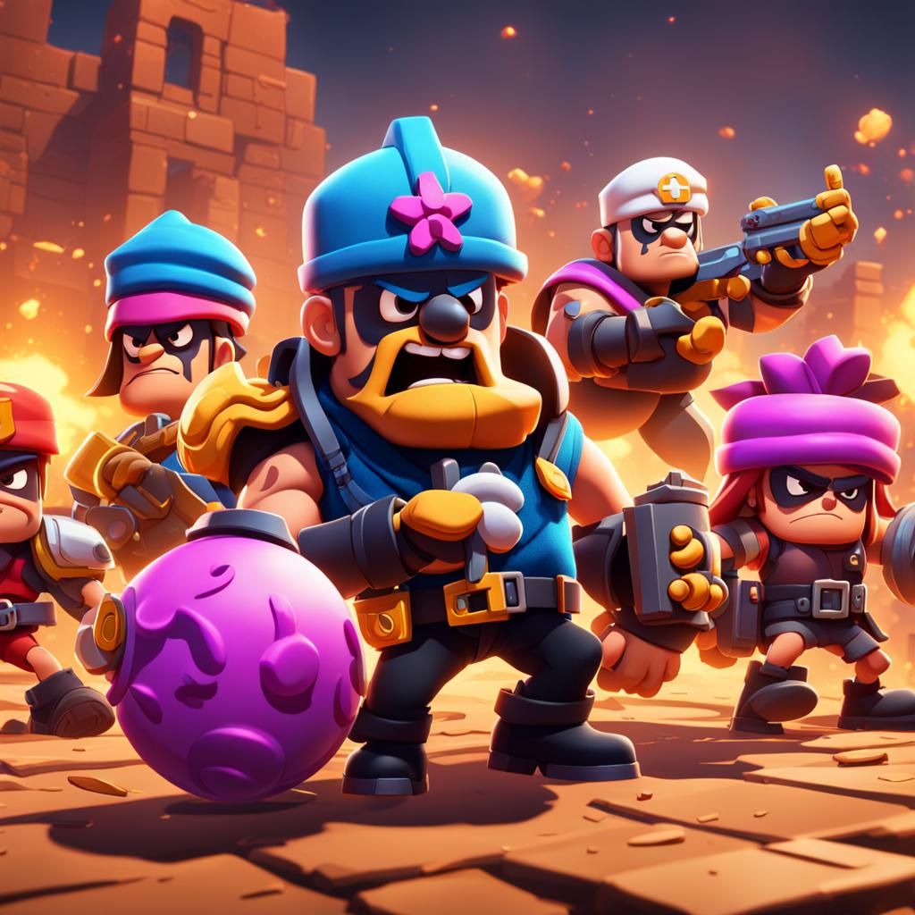 Hyperrealistic Brawl Stars Render in High Definition