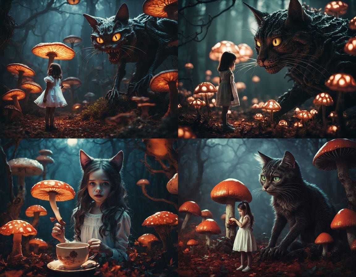 Gothic Alice in Nightmare Wonderland, Giger and Burton