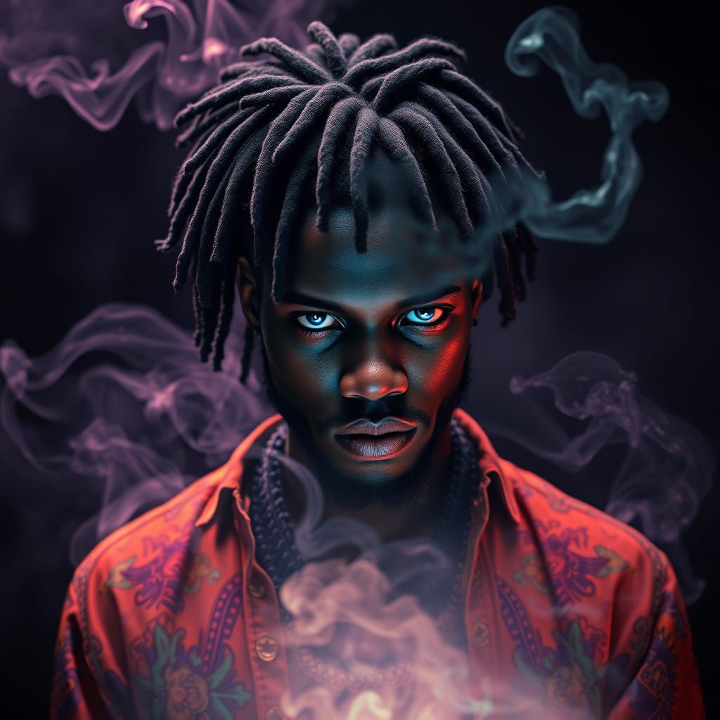 Mystical Voodoo Prince in Dreamlike Realm