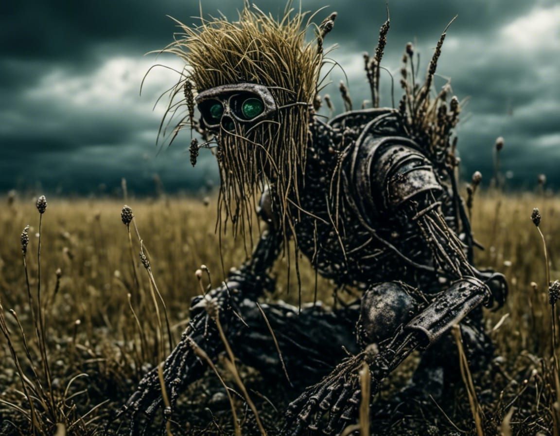 Eco Robot made of Grass