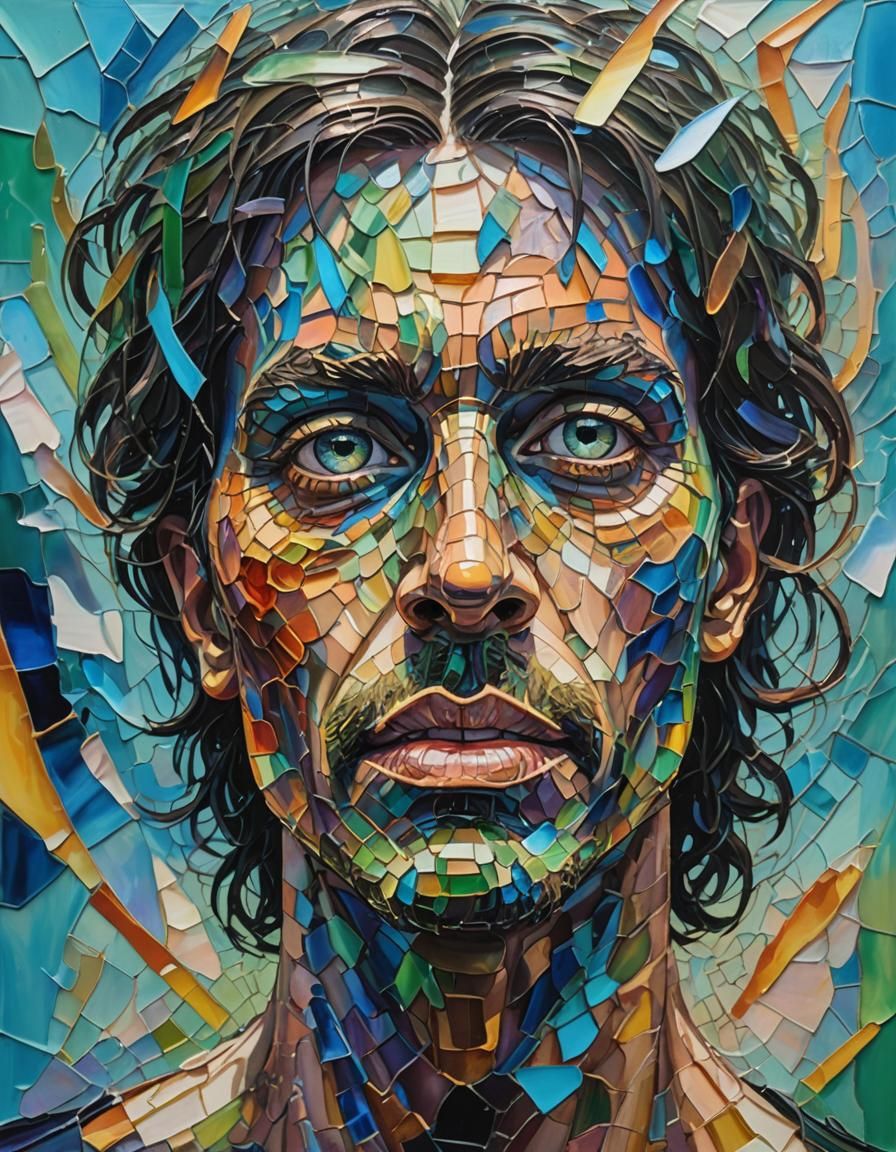 Mythical Being in Neo-Expressionist Oil Painting Style