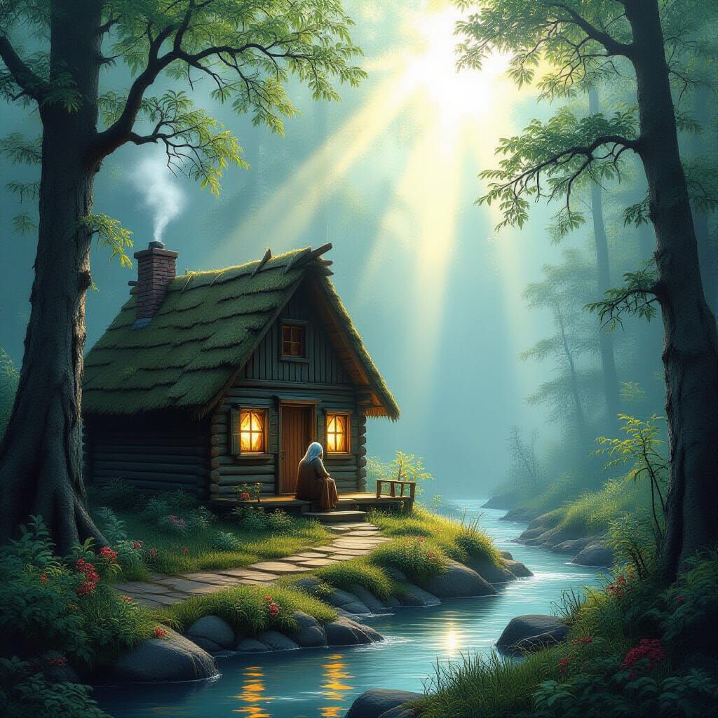 Quaint Cabin Home of a Forest Hermit