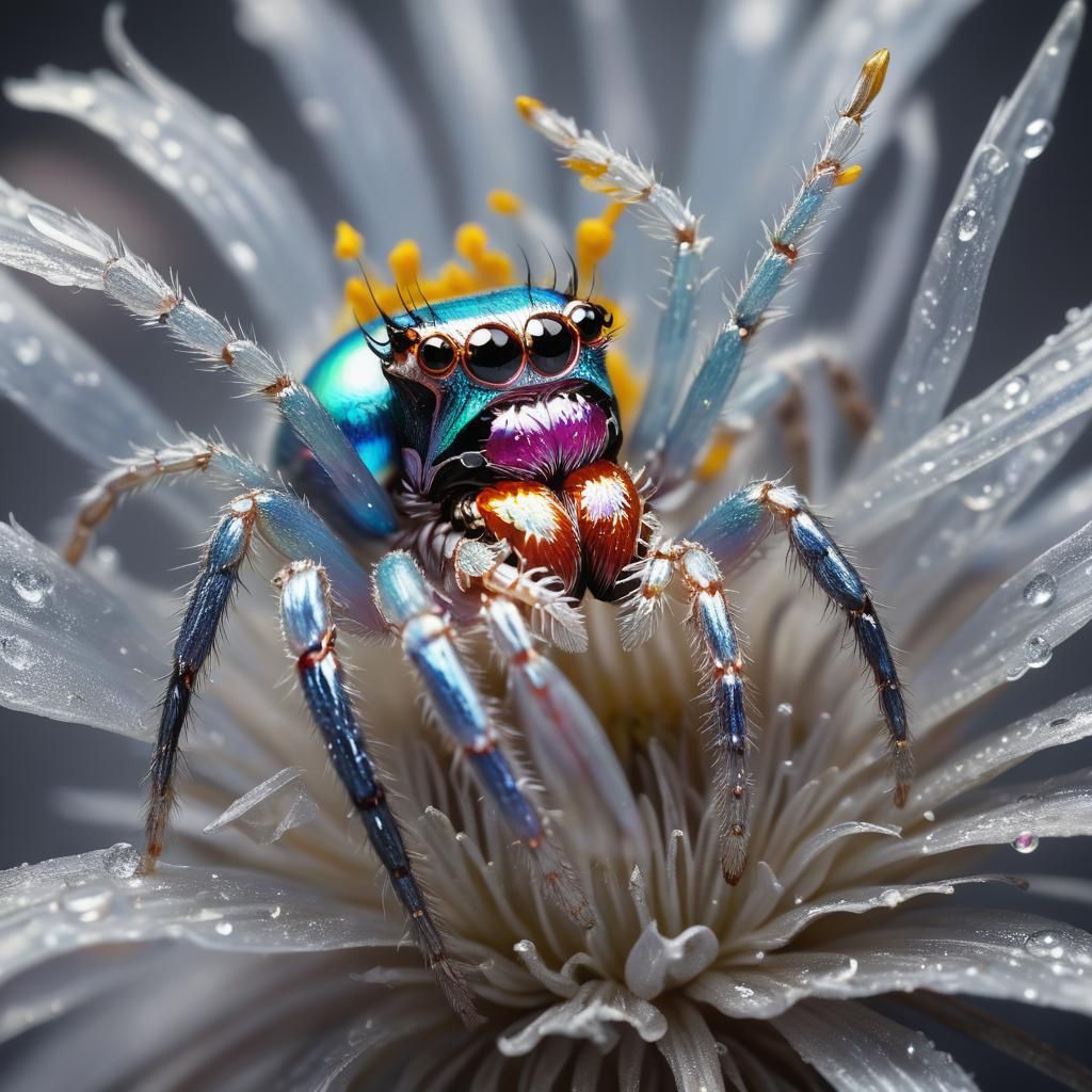 Opalescent Jumping Spider