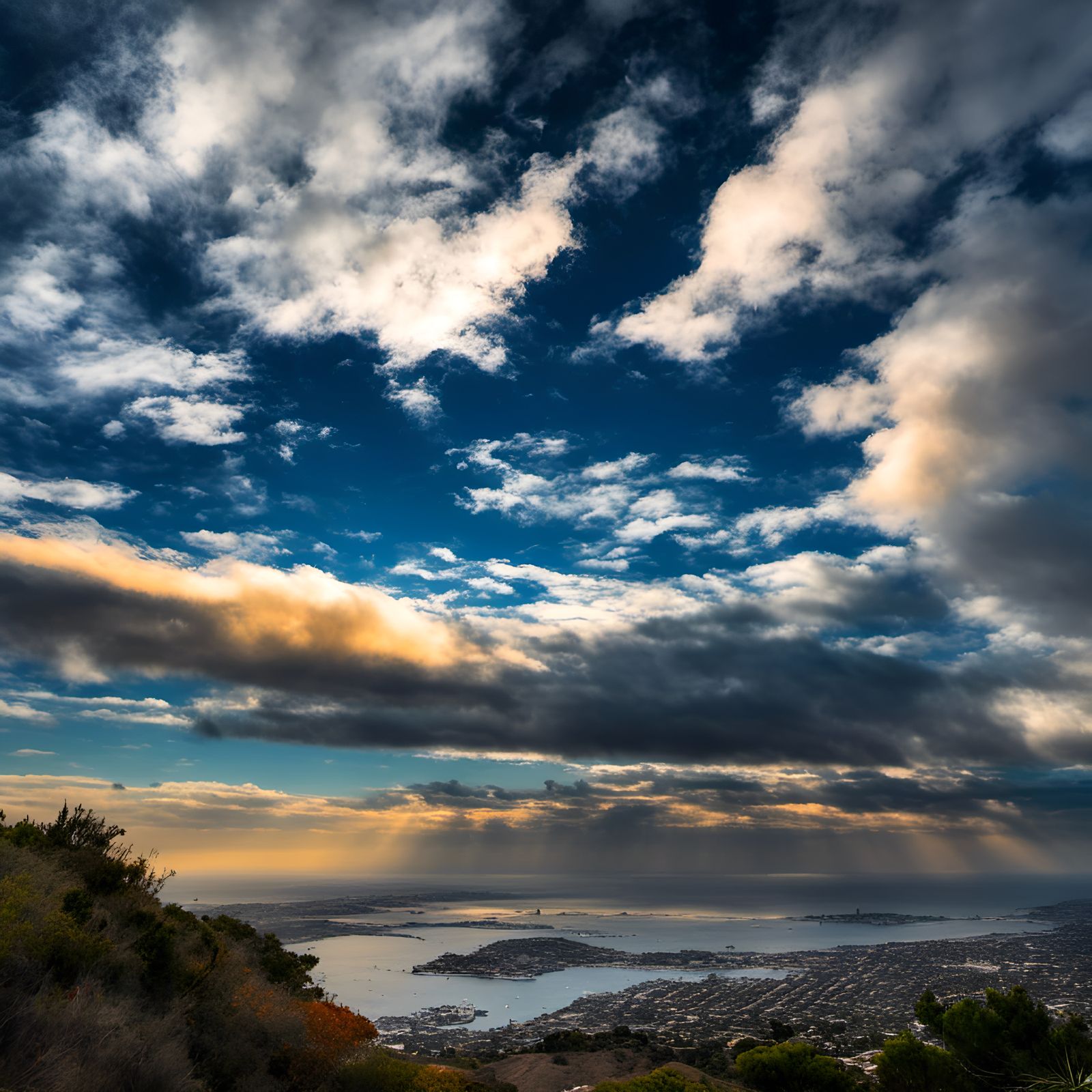 Autumn Afternoon of Loss: Impressionistic Point Loma Vista