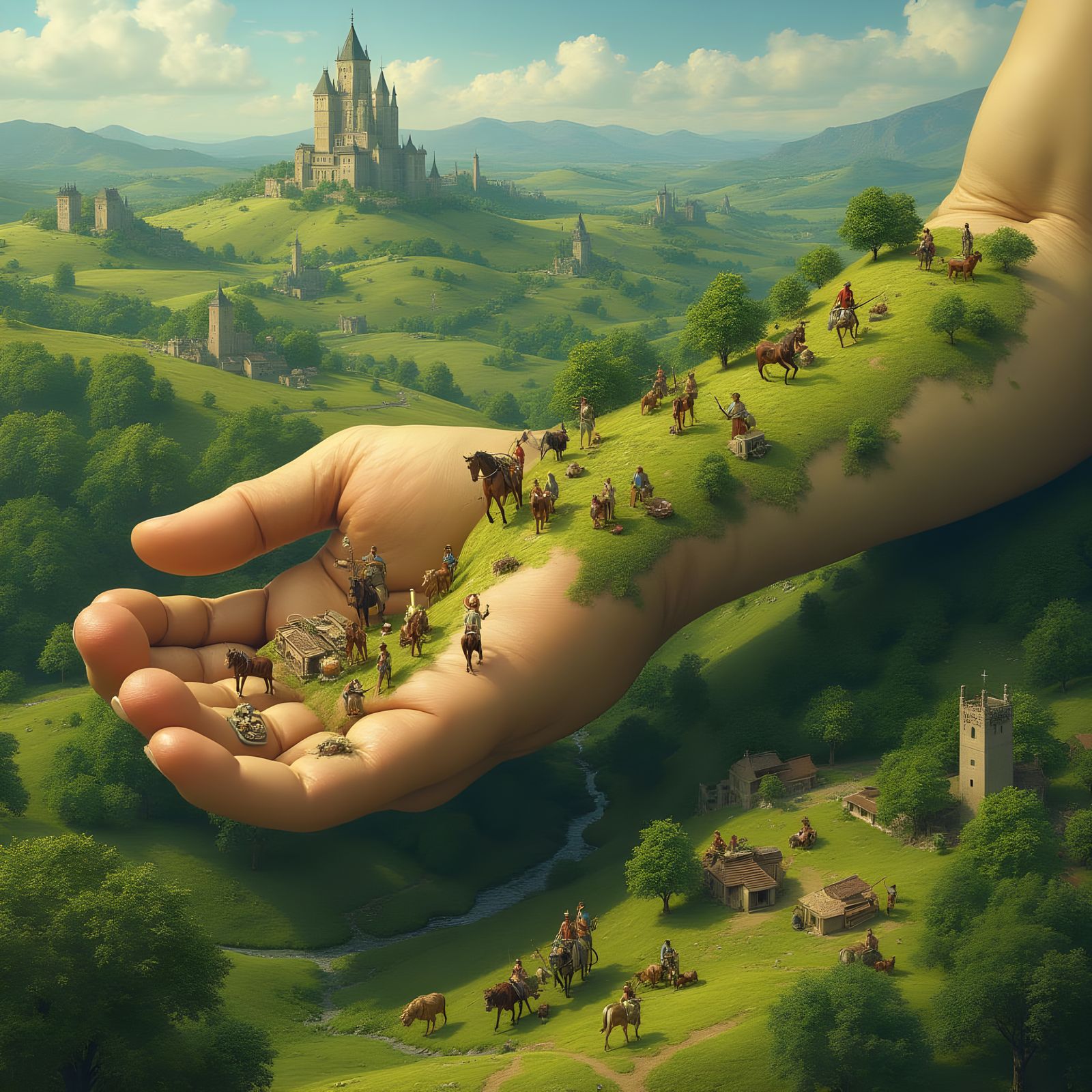 Whimsical Metropolis on a Massive Arm