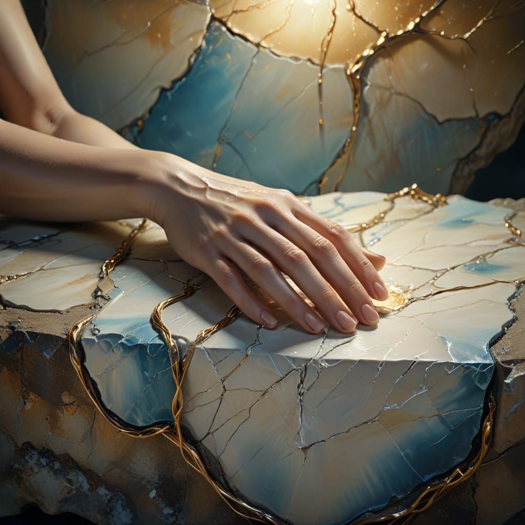 Ethereal Figure in a Dreamlike Cocoon