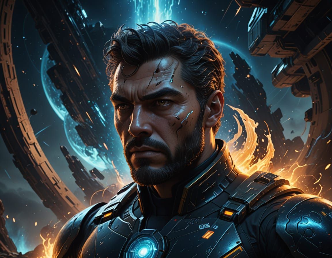 Cosmic Entity Emerges Before USS Enterprise in Digital Paint...