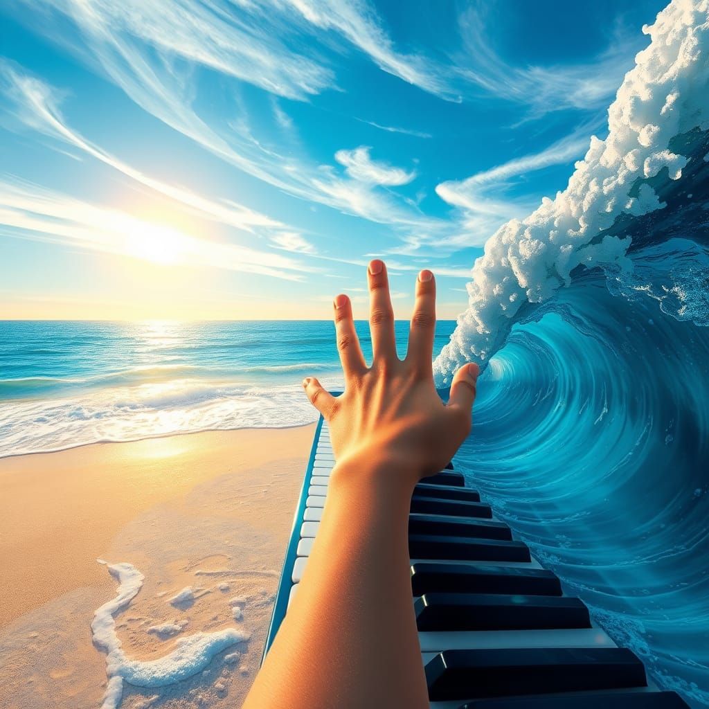 Ethereal Seascape Piano Concert at Sunrise