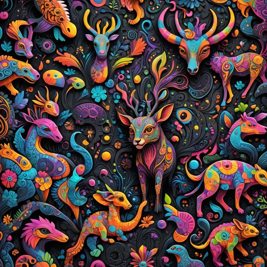 Psychedelic Graffiti: 3D Street Art Mural