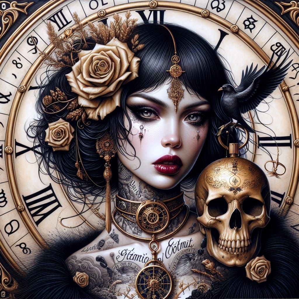 woman in gothic style