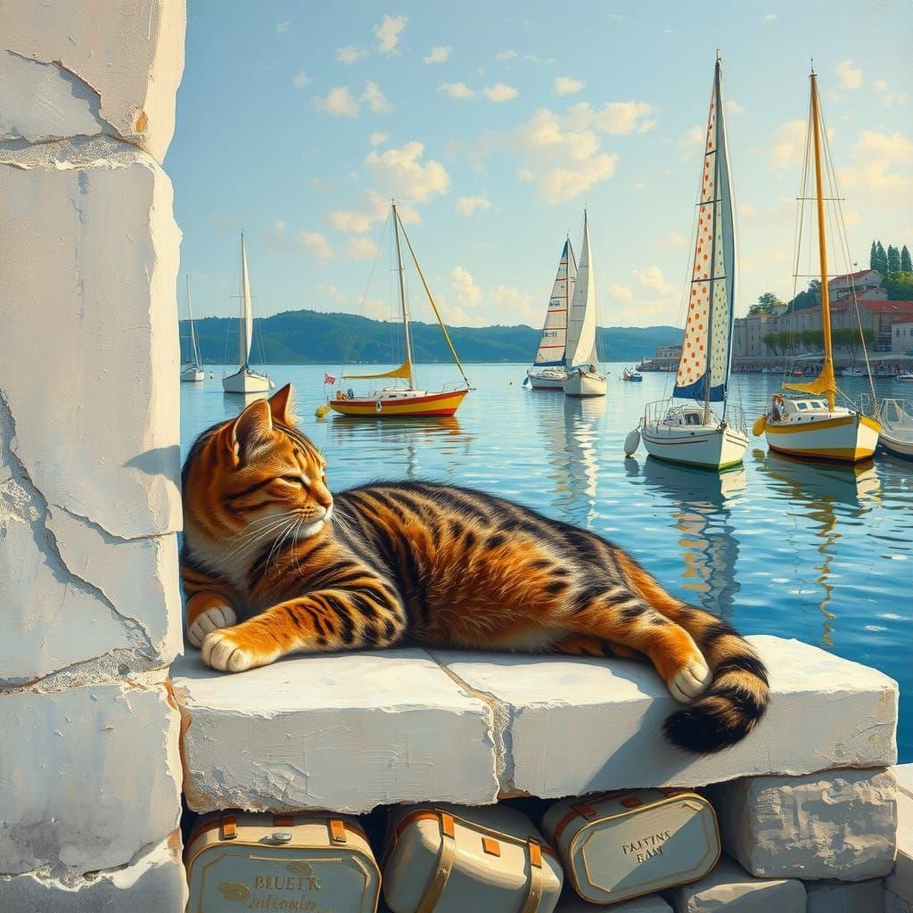 Ancient Ruin: Gothic Stonework in Warm Sunlight