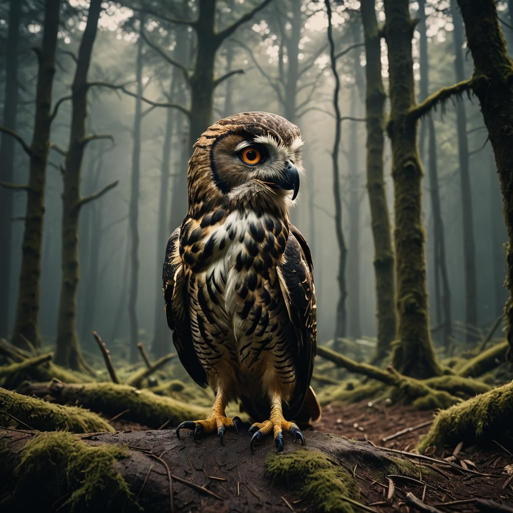 Harry Potter and Hedwig: Cinematic Film Still