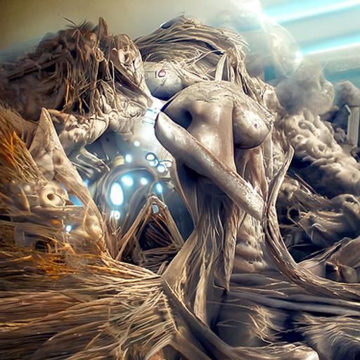 Man Protects Woman from Hair Attack: Digital Matte Painting