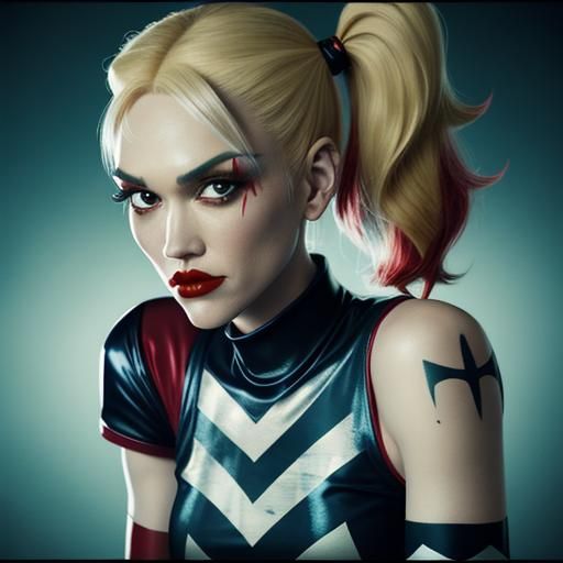 Gwen Stefani as Harley Quinn: Cinematic Film Still