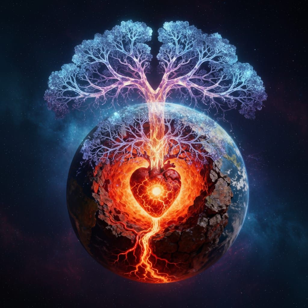 The Living Earth With A Heart And Mind