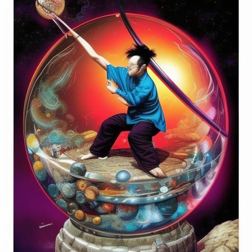 Kung Fu Master Captured: Comic Book Art