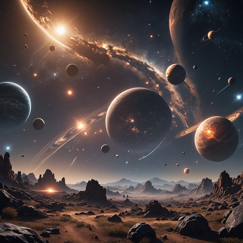 Internet as Starry Night Sky in 3D