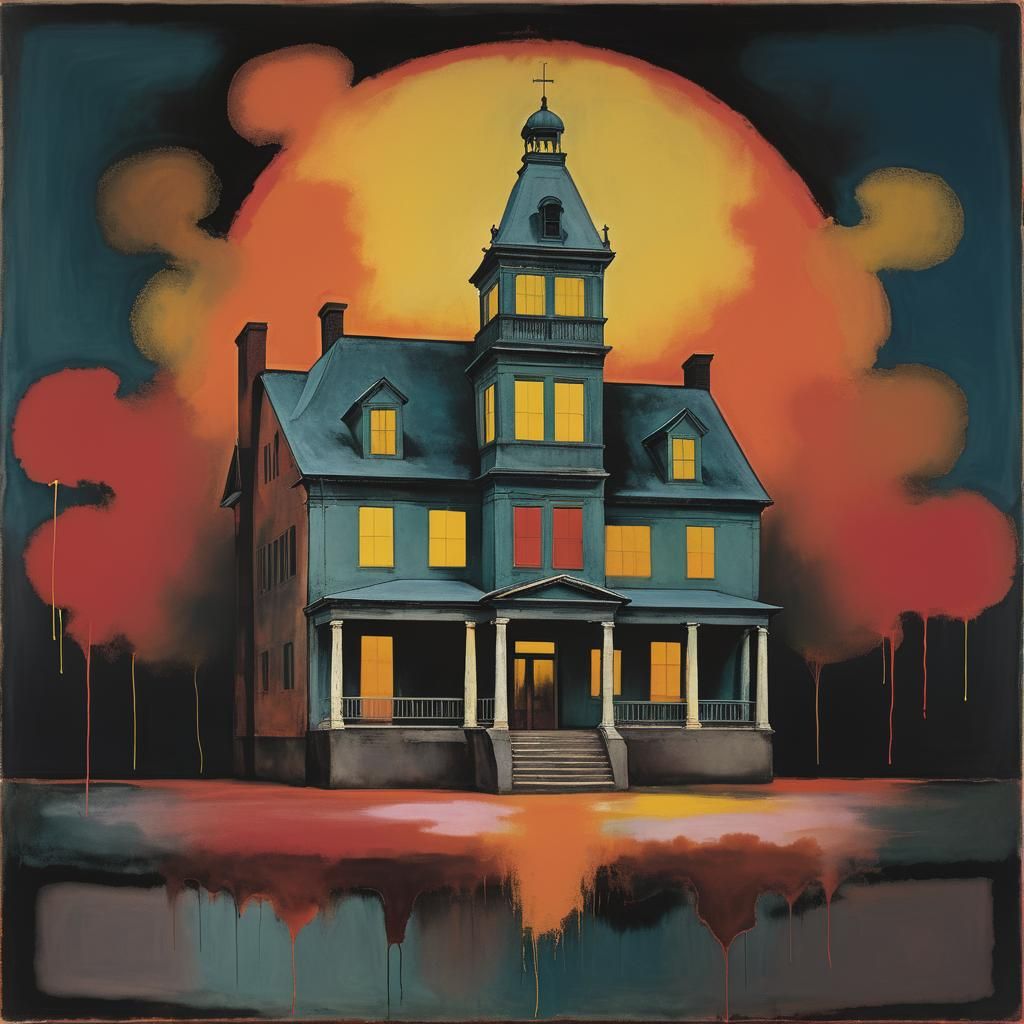 Abstract Expressionist Color Field Painting